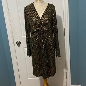 Golden Michael Kors special occasion dress